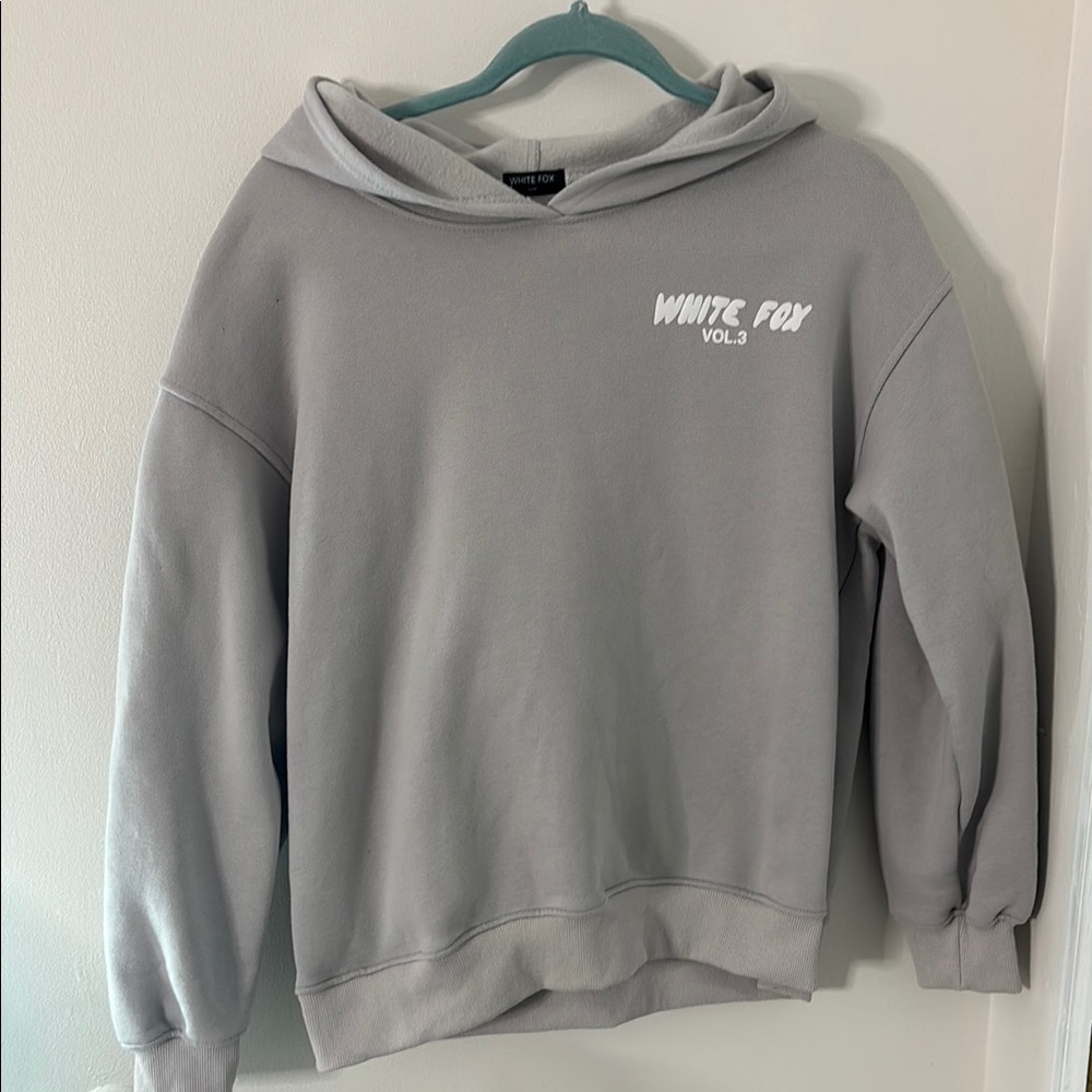 White Fox Boutique Gray Crew Neck Sweater